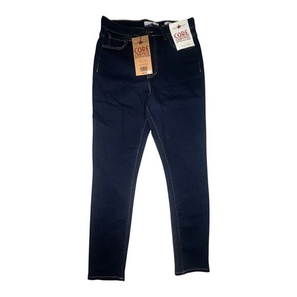 Vintage United Women's Core Control Sky High Rise Skinny Jeans Dark Rinse 12 NWT - Picture 1 of 5